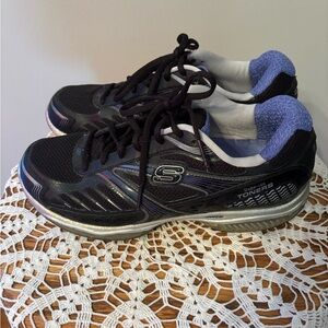 Women’s Sketchers Shape-Up Toners Black and White Sneakers Size 8